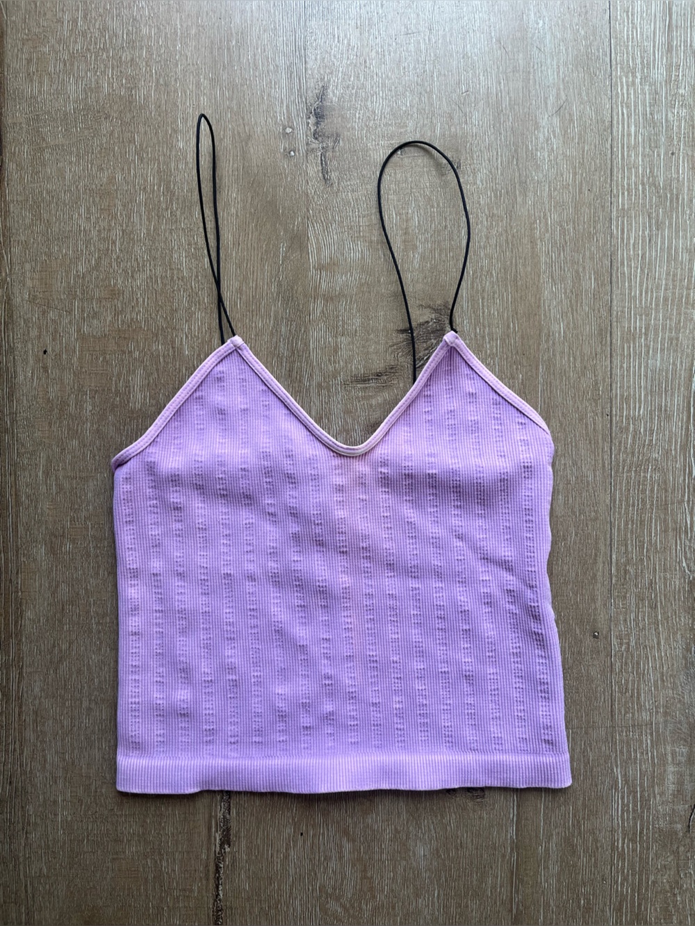 Nikibiki Lilac Ribbed Knit Cami Top